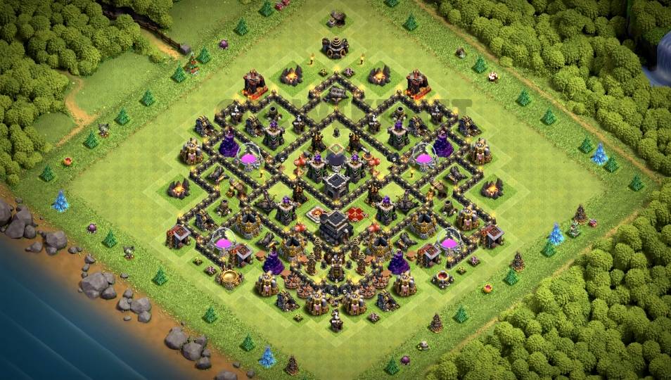 clash of clans th09 farming layout link