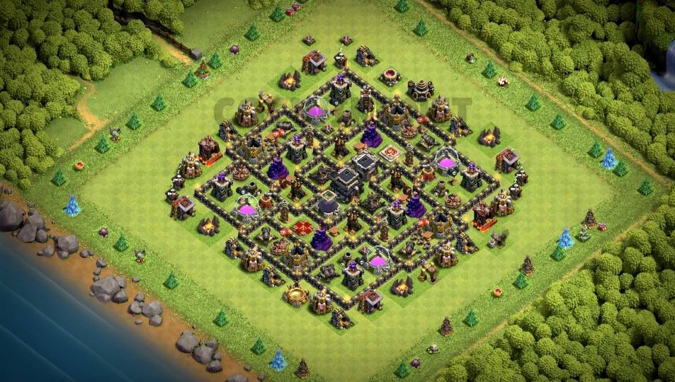 best clash of clans base town hall 09 link