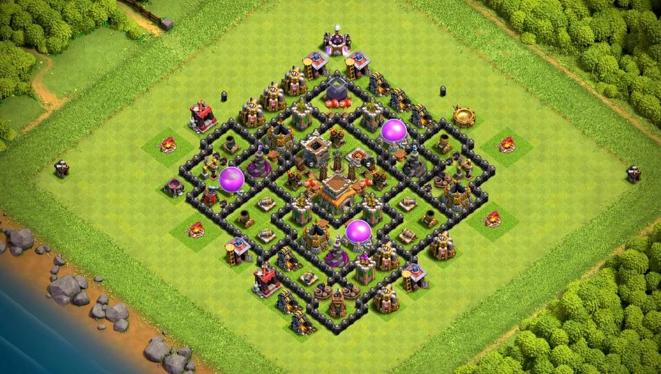 clash of clans th08 farming layout link