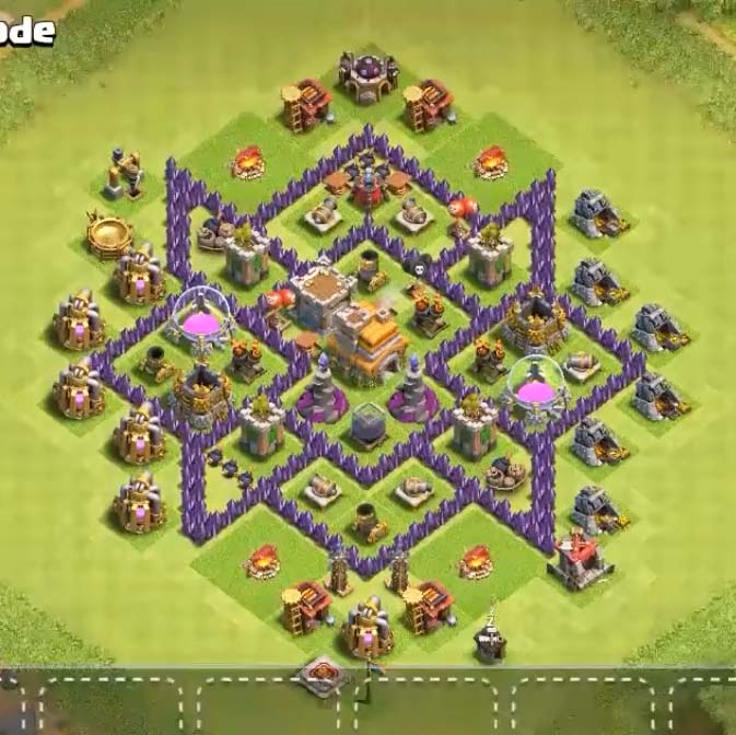 coc town hall 7 farming layout