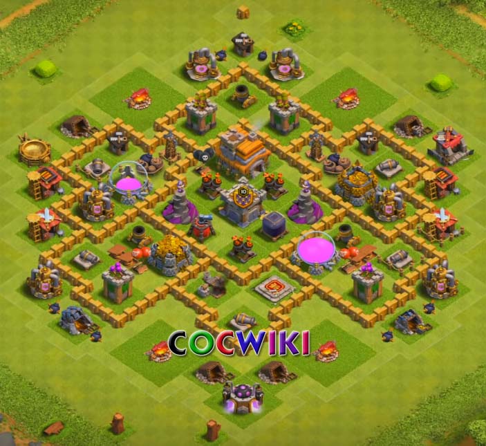 Clash Of Clans Level 7 - Clash Of Clans Town Hall Level 7 Defence Base Design 6 Thats My Top 10