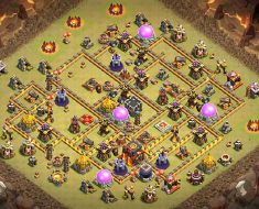 most powerful town hall 10 war base anti everything