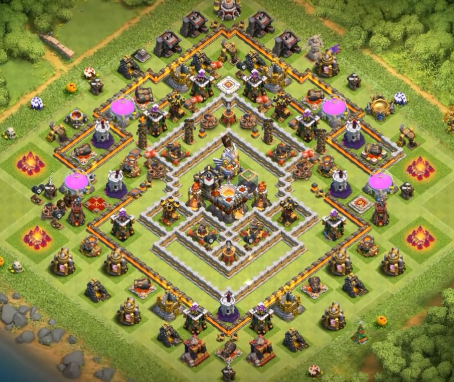 Coc Th 11 Funny Base - Clash For Clans.