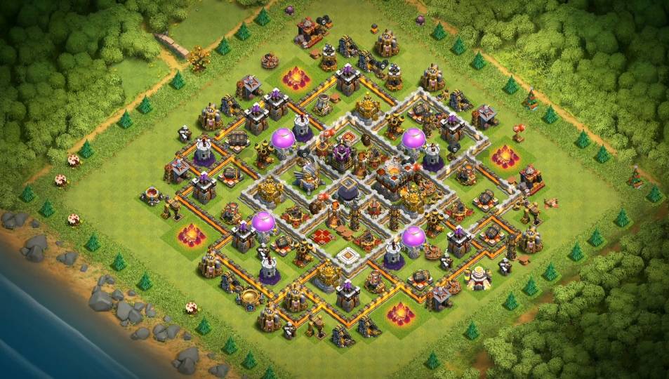 clash of clans town hall 11 farming base layout
