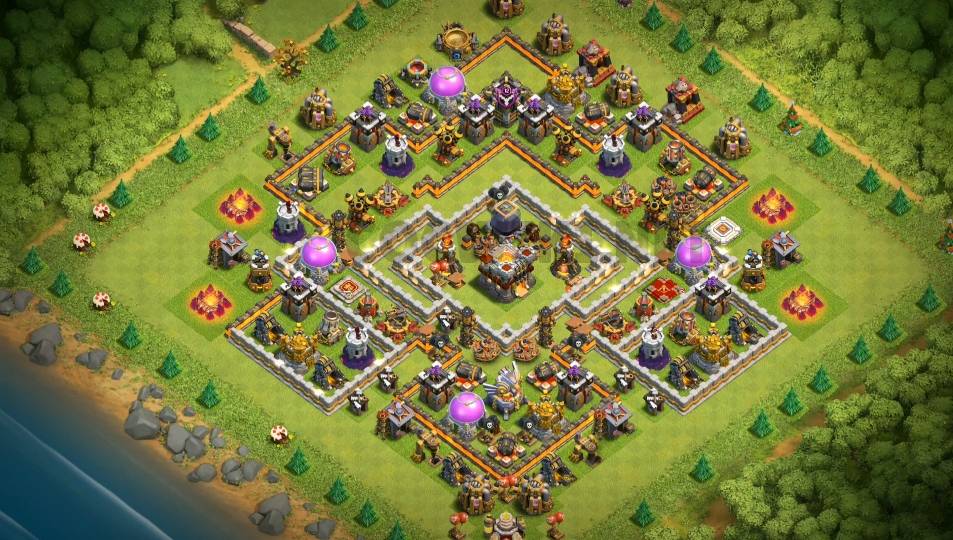 clash of clans th11 farming layout link