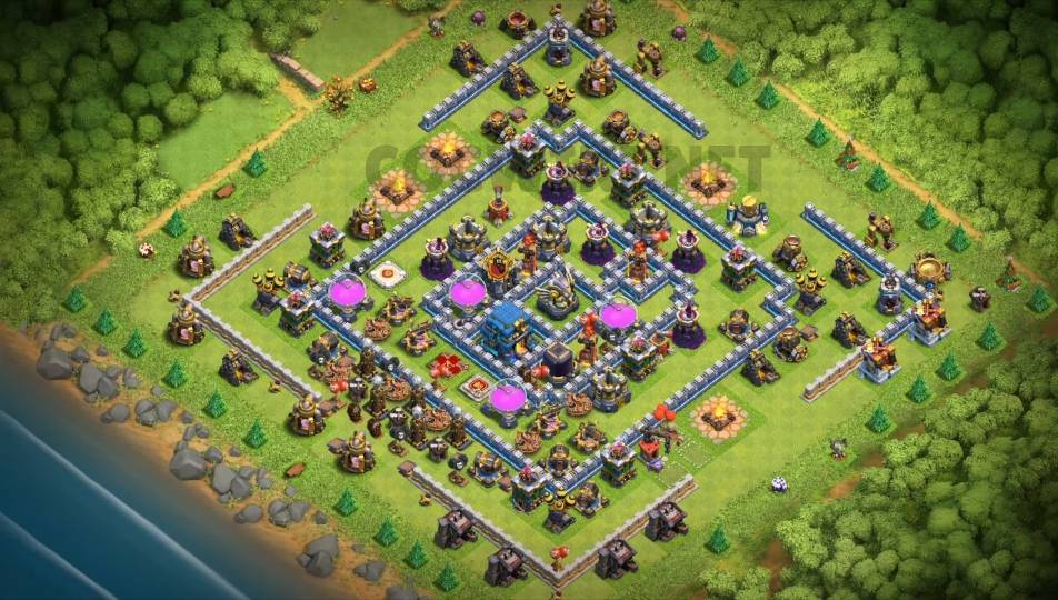 top town hall 12 farming village map link