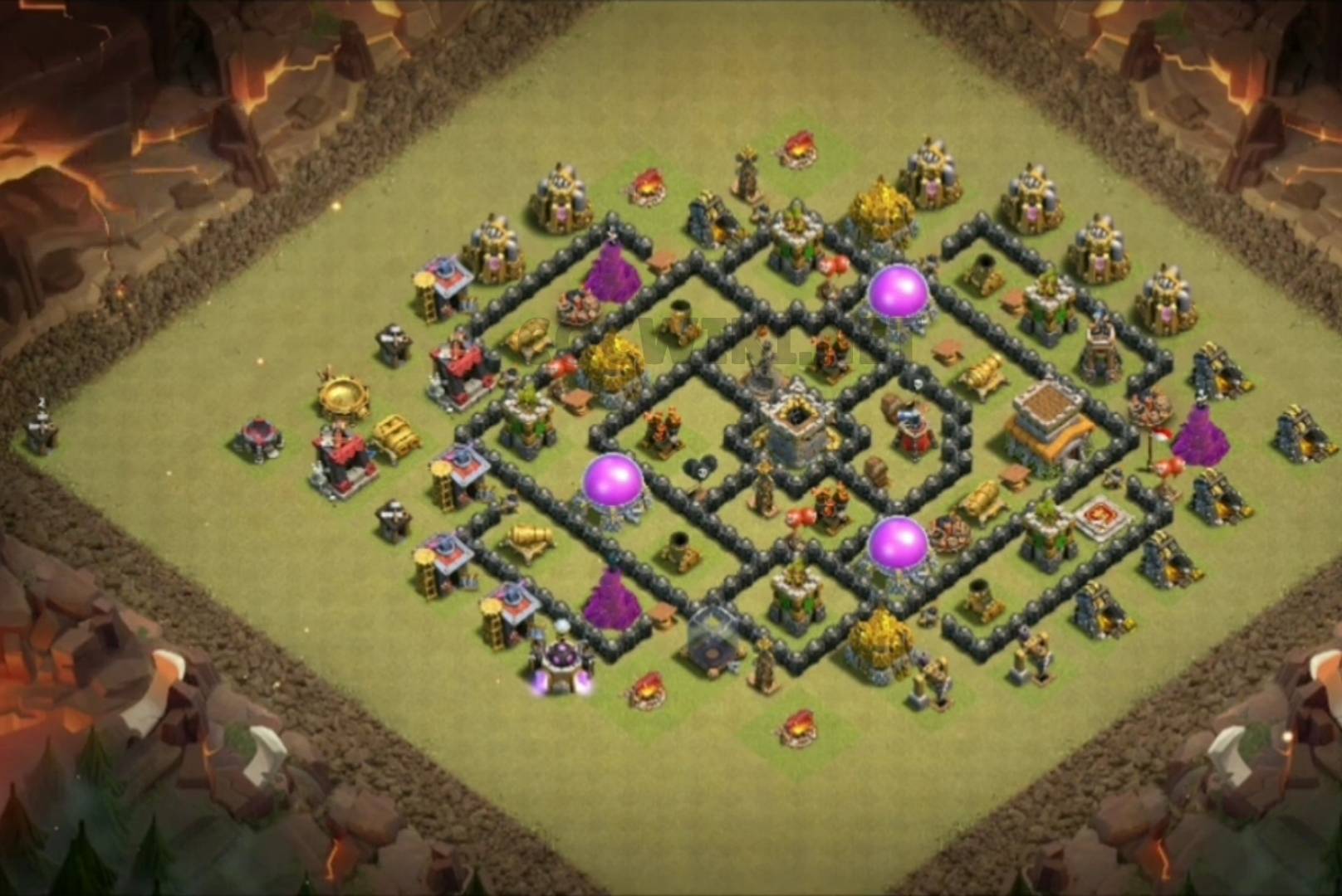 best town hall 8 war base link anti everything