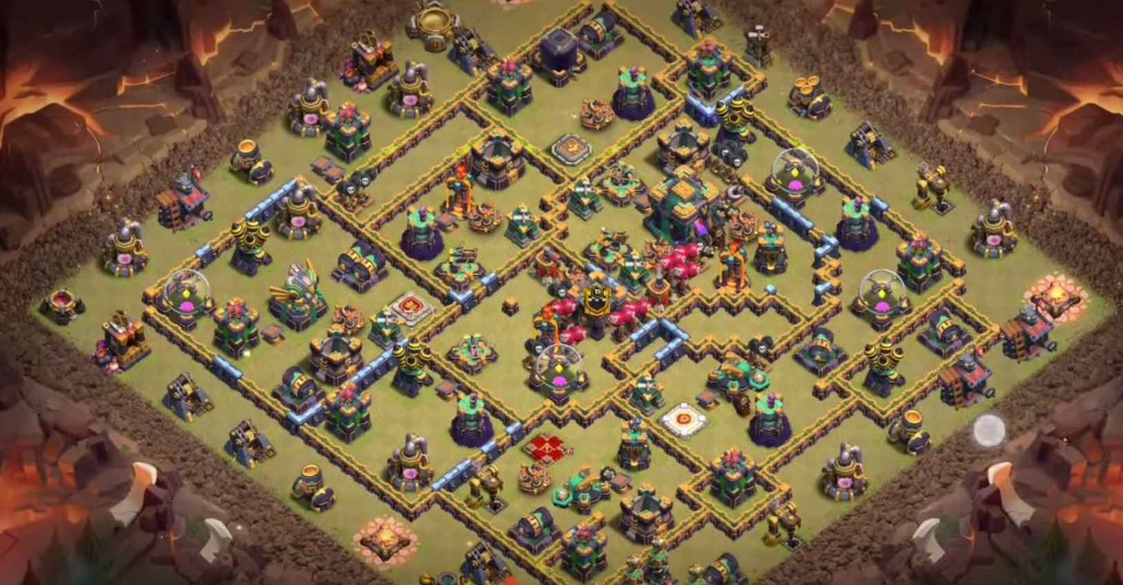 best town hall 14 war base link anti everything 