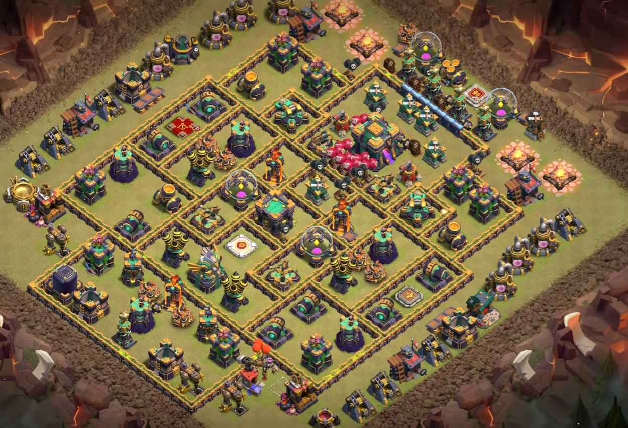 clash of clans town hall 14 war base link 