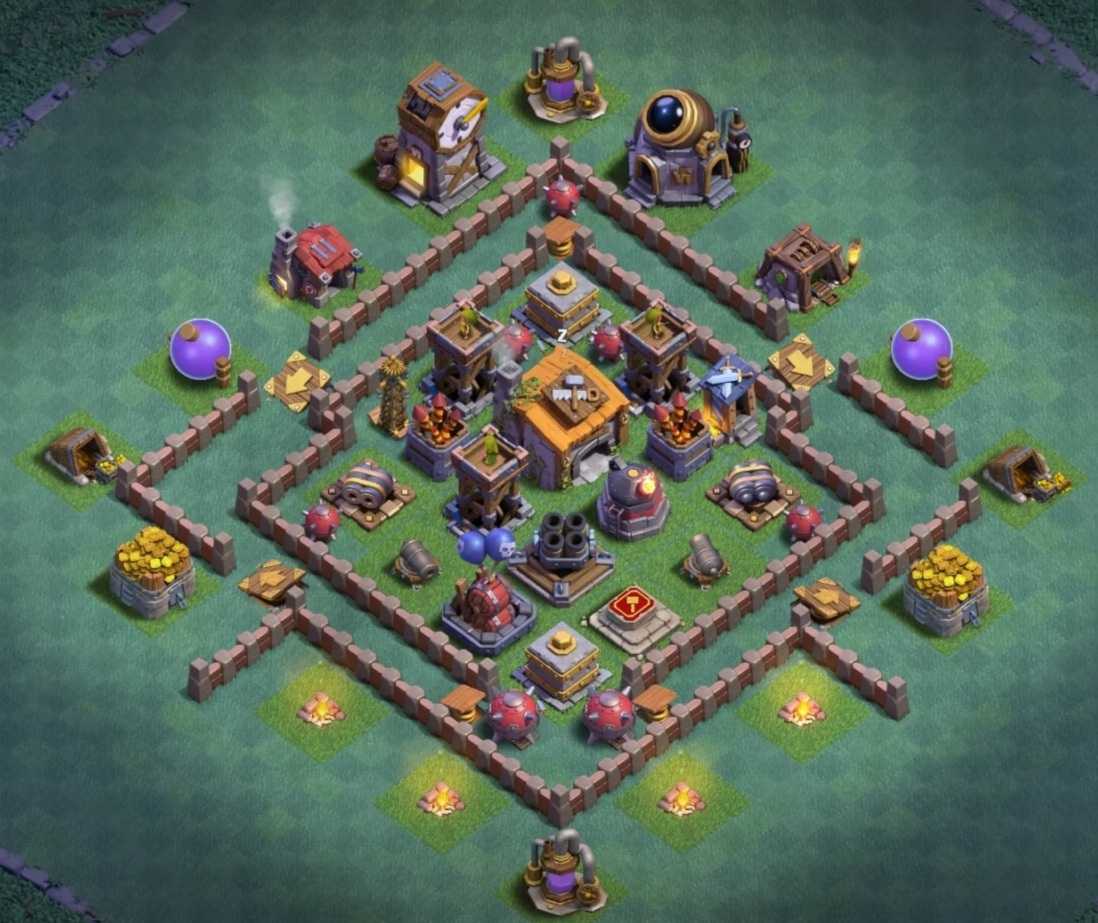 clash of clans builder town hall 6 trophy base link