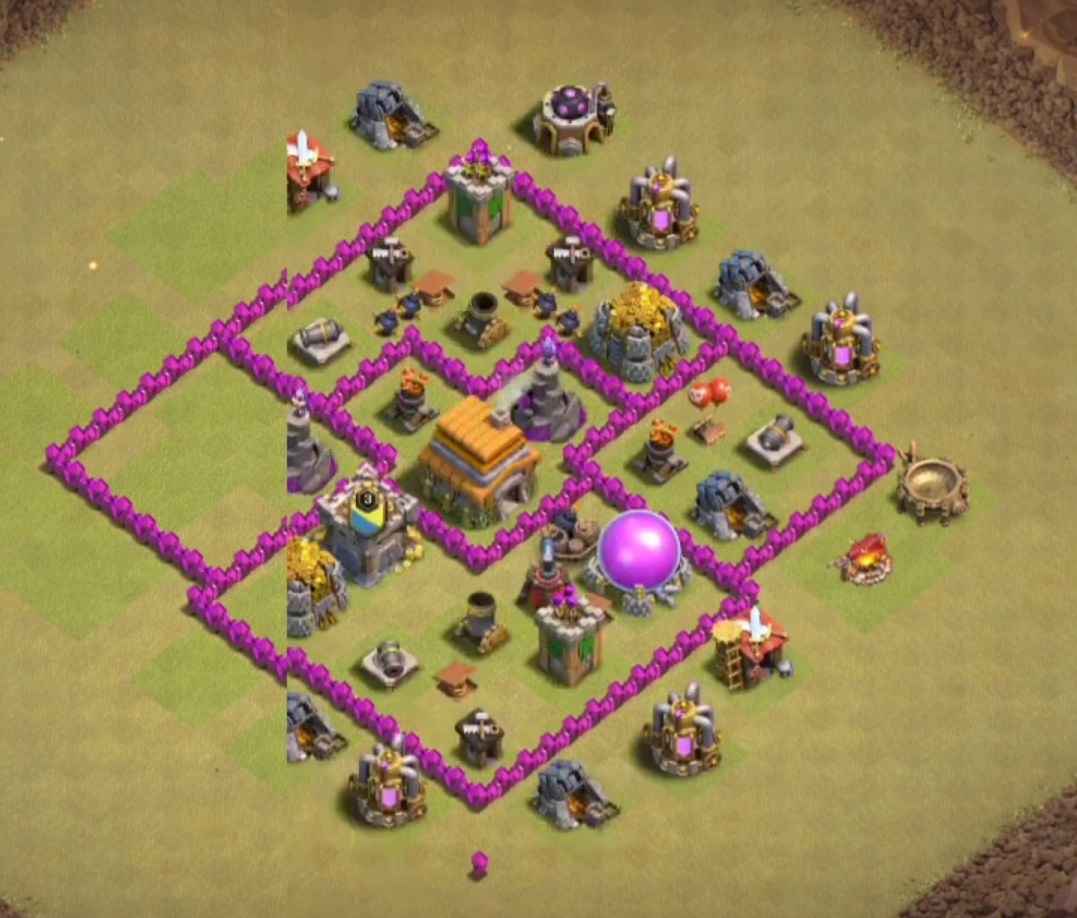 base clash of clans town hall 6