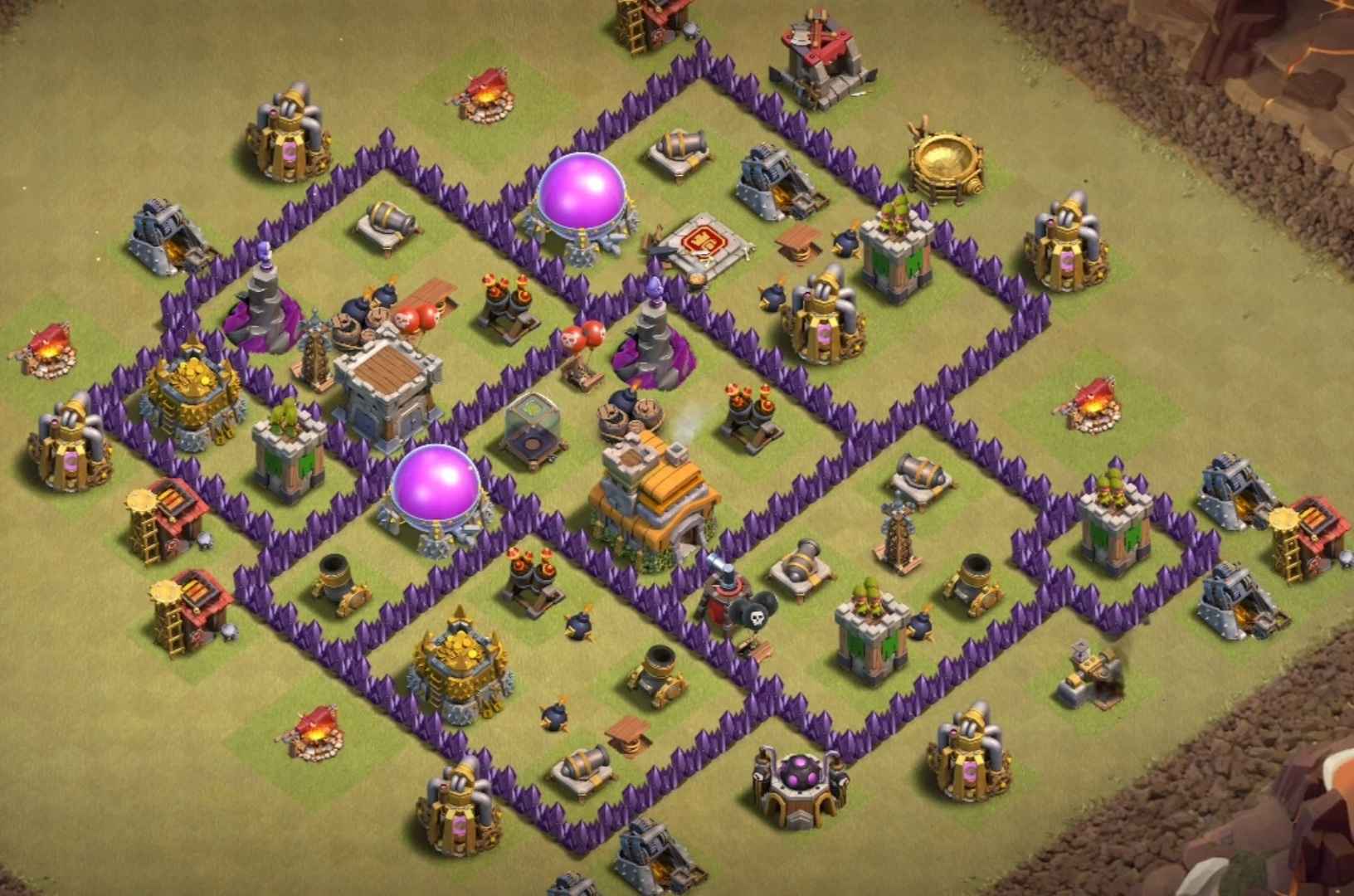 base clash of clans town hall 7