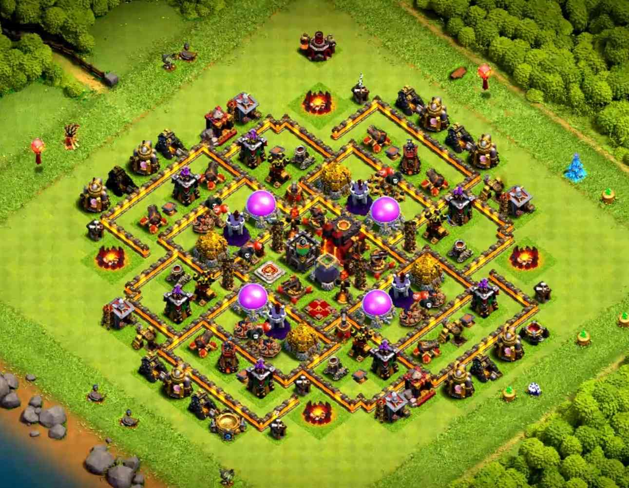 top 3 best th10 farming base link
