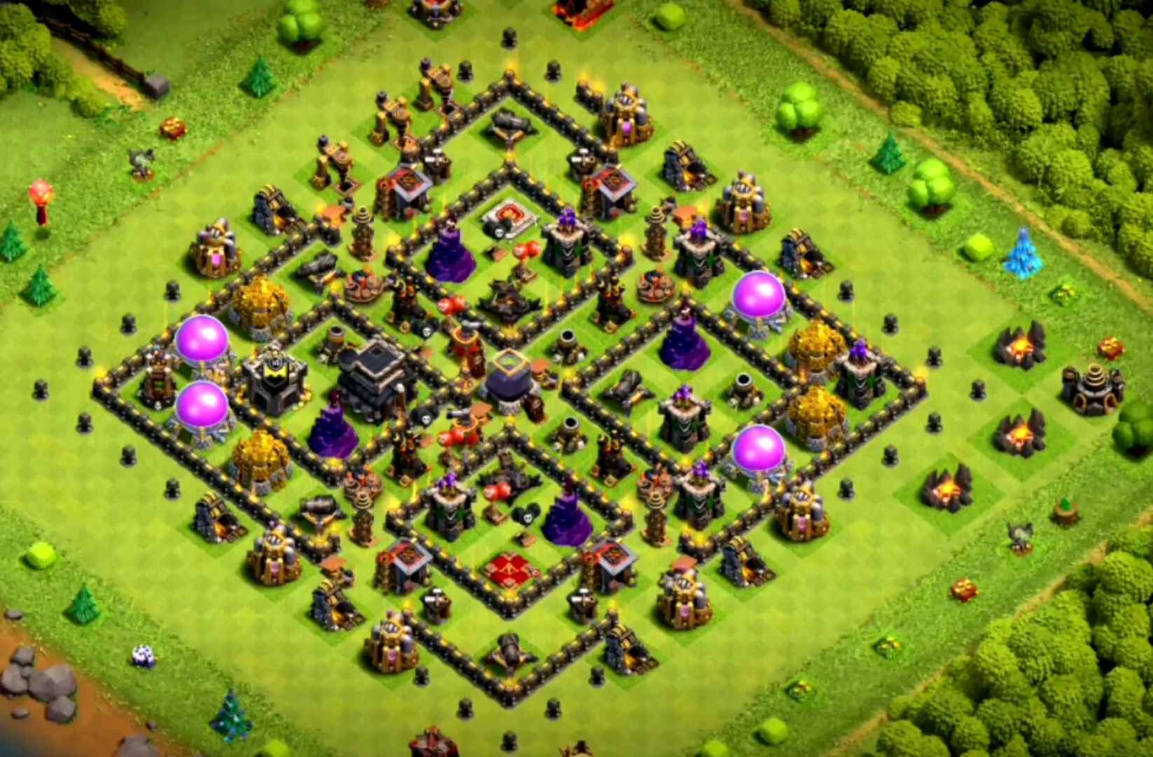 clash of clans th9 home base