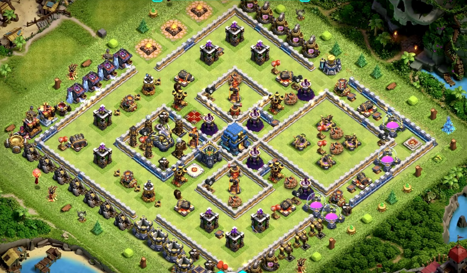 clash of clans th12 home base