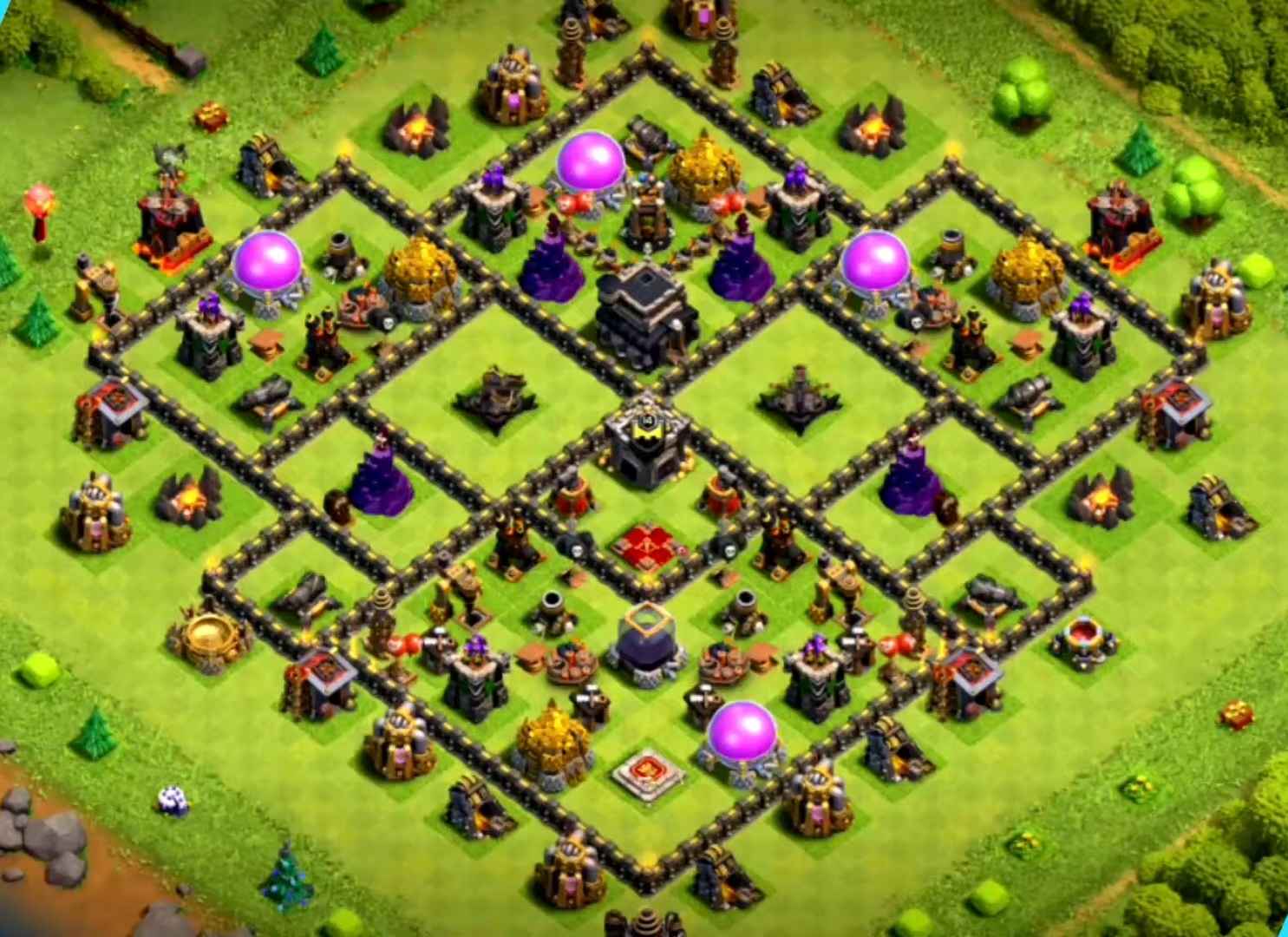 clash of clans th9 base copy