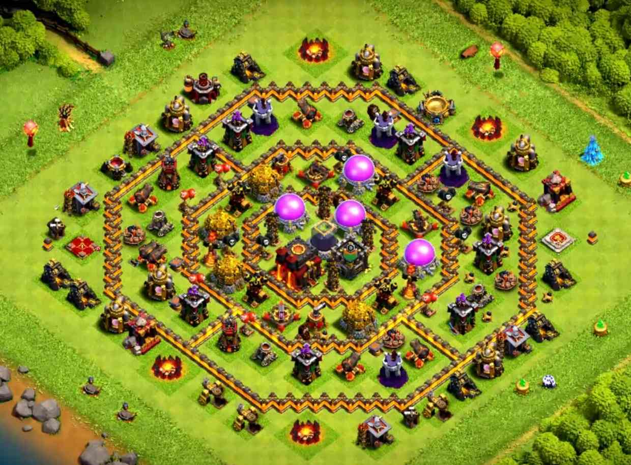 best farming base for th10
