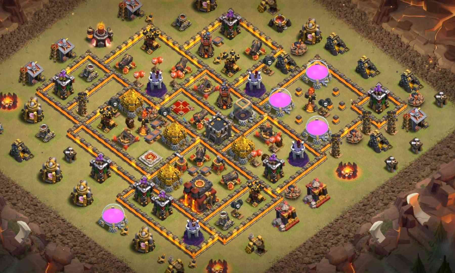 clash of clans th10 base copy