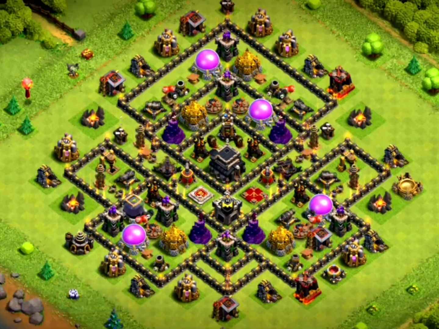 clash of clans th9 base design