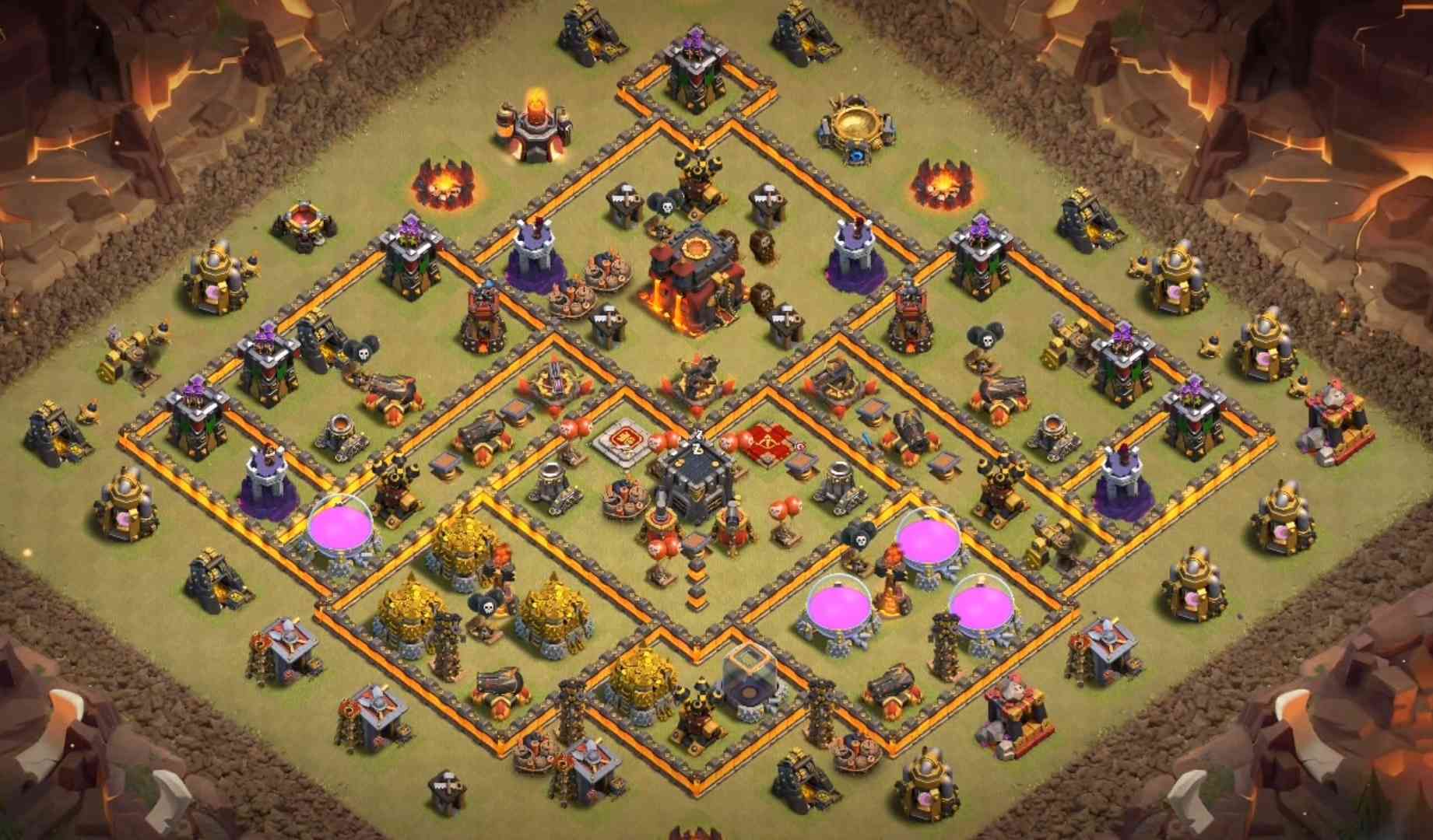 clash of clans th10 base design