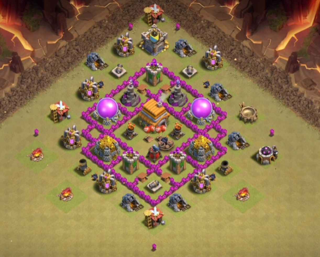 th6 base clash of clans link