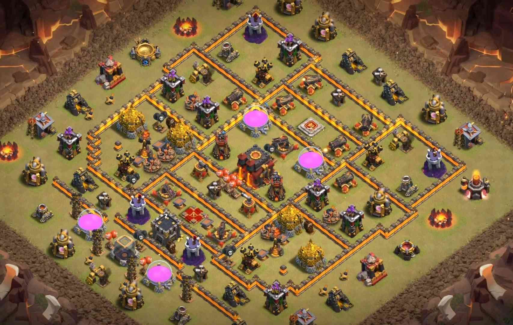 clash of clans th10 base layout