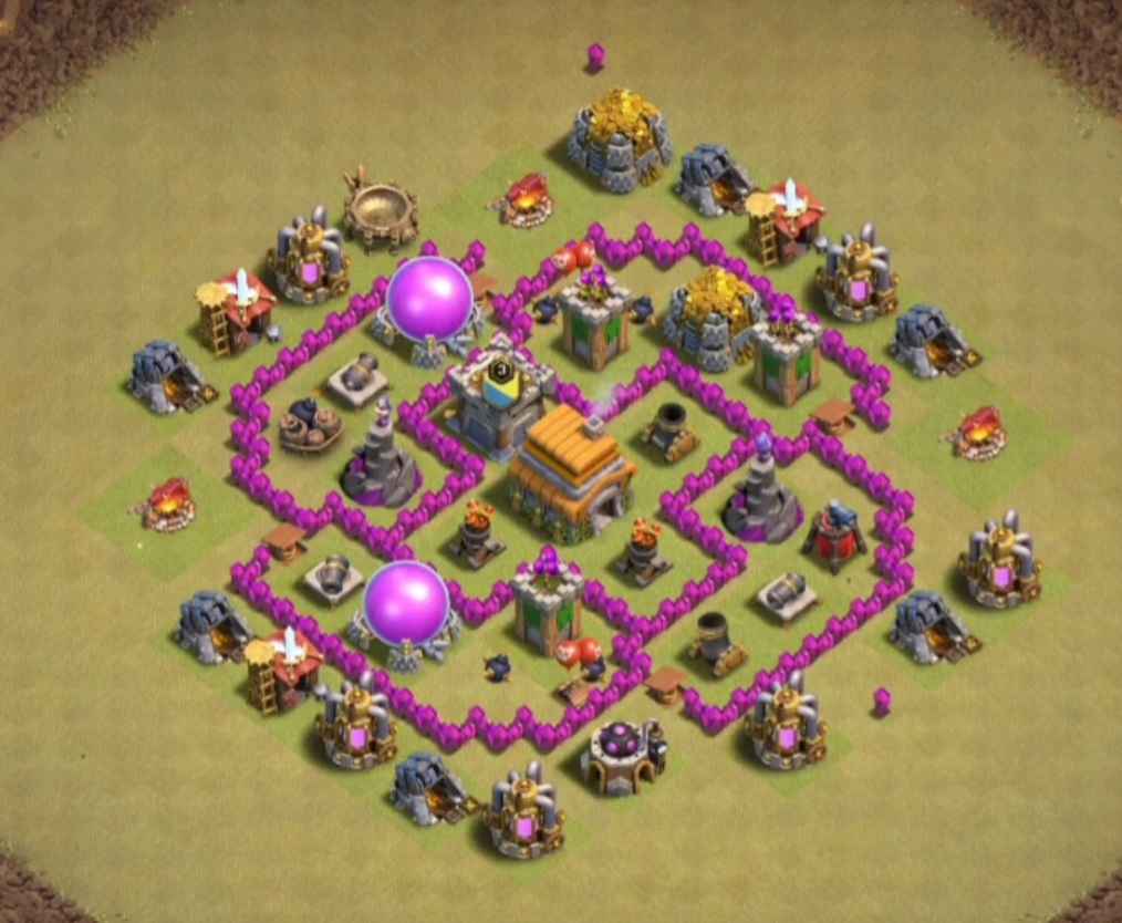 clash of clans th6 base layout