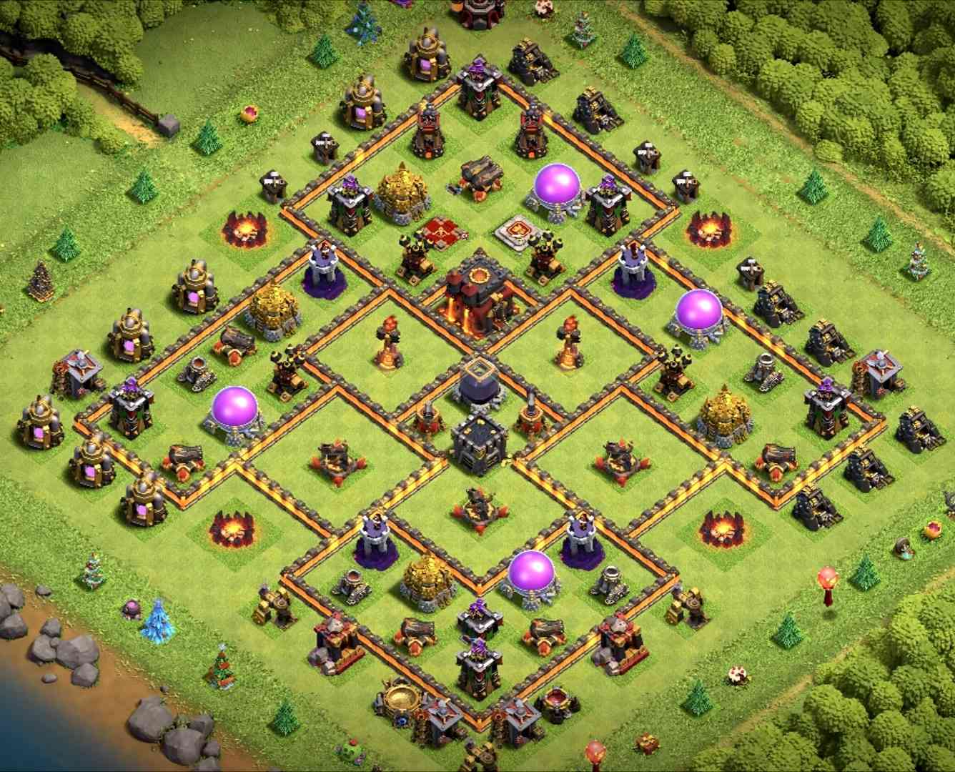 town hall 10 best base link