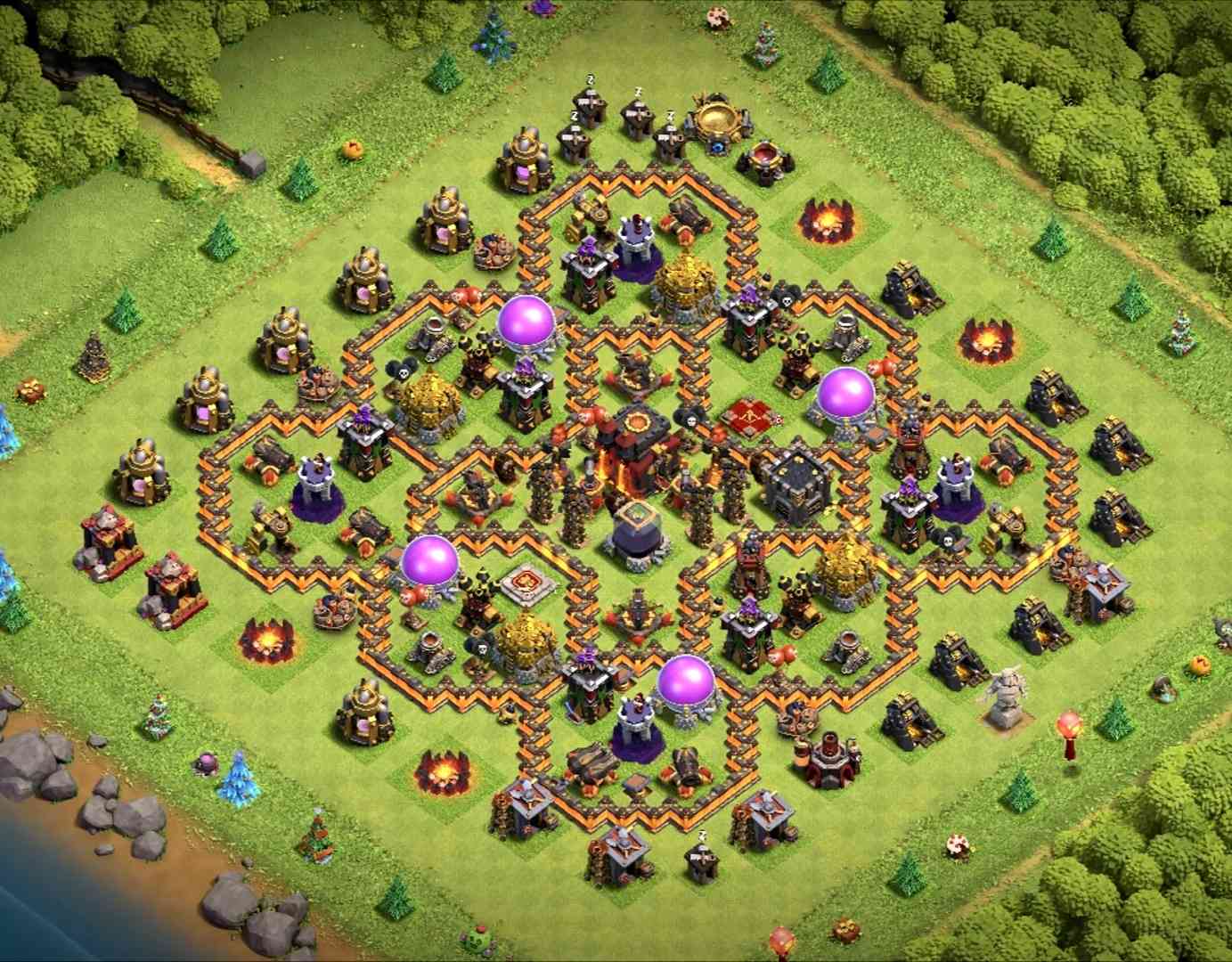 best town hall base 10