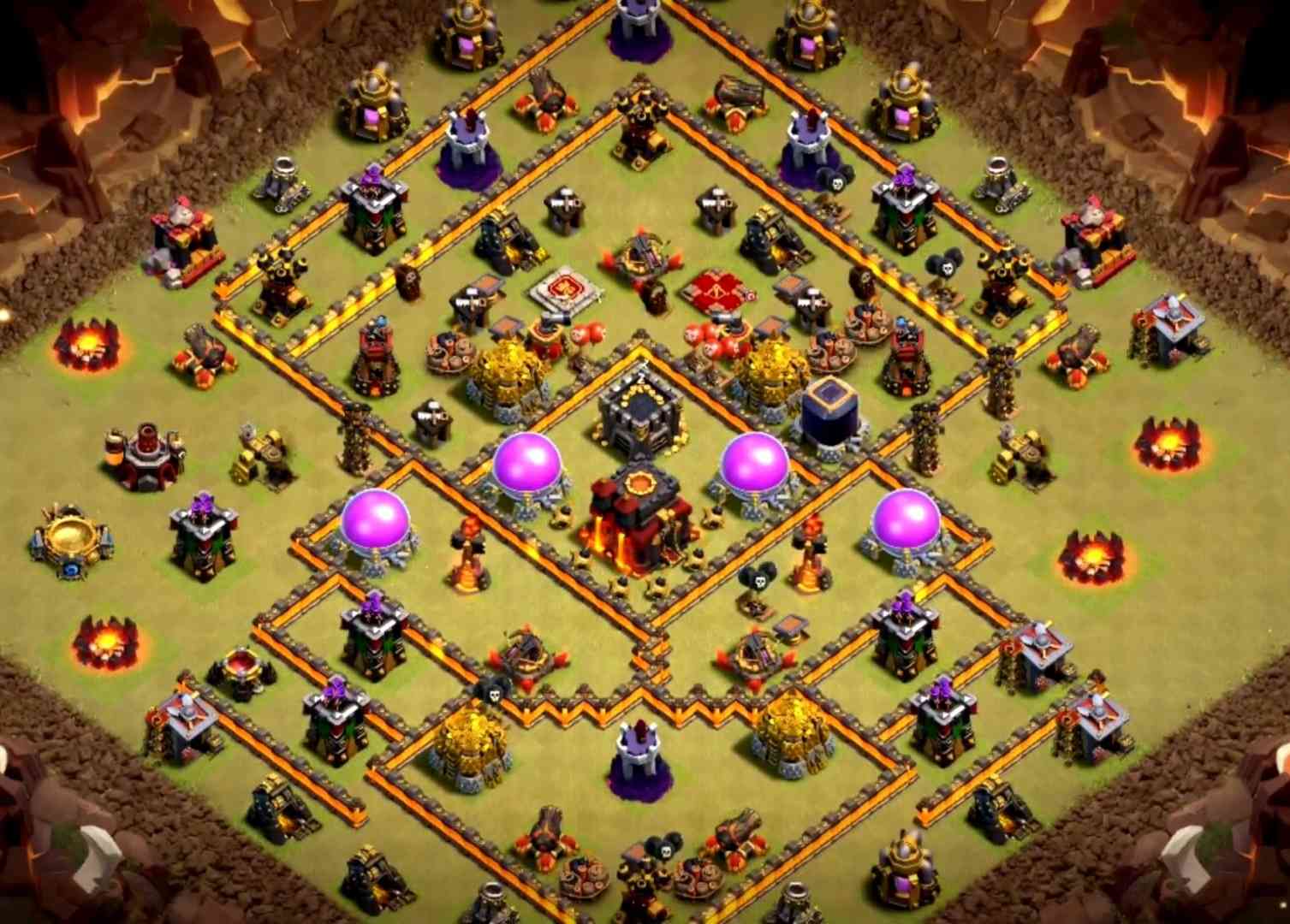 town hall 10 bases coc
