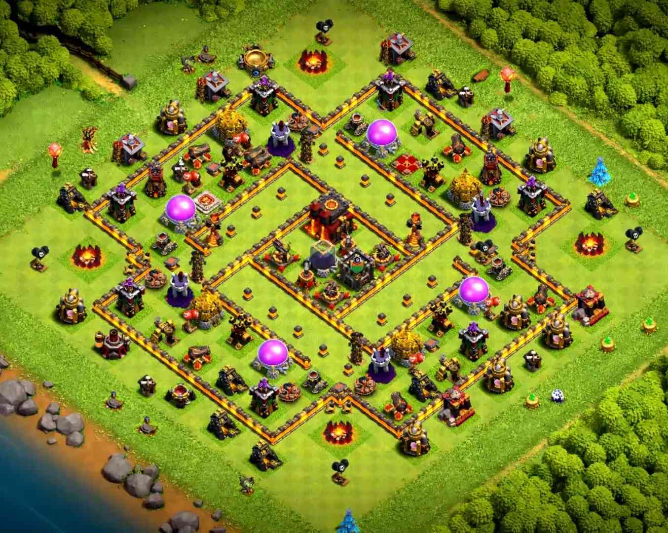 the best th10 farming base link