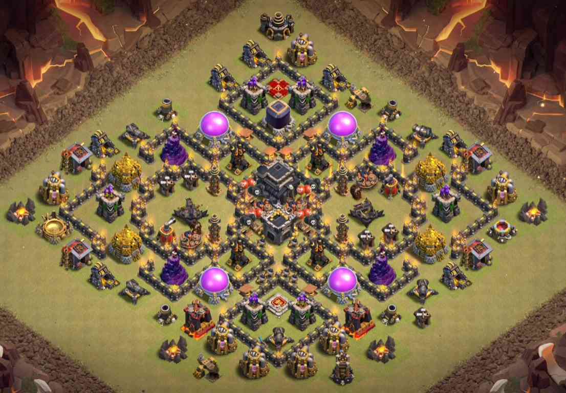 clash of clans th9 home war base link