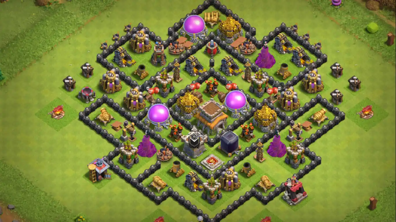 best town hall 8 base farming link